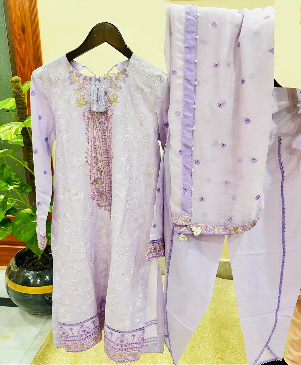 Embroidered luxury cambric lawn