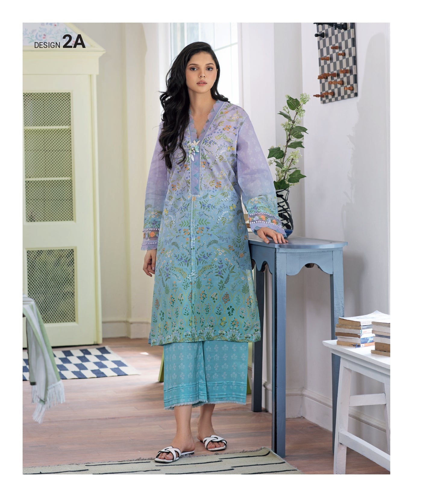 Cotton lawn 2 piece