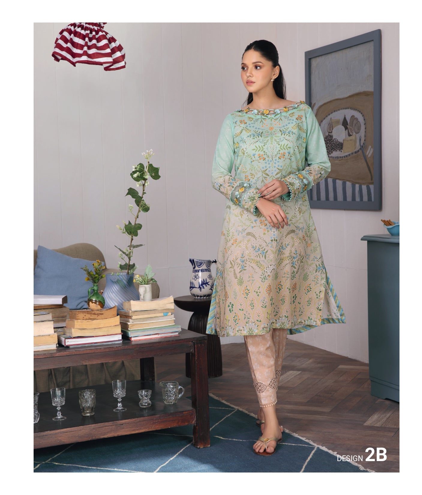 Cotton lawn 2 piece